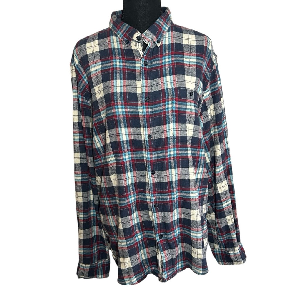 Denim And Flower Women's Plaid Flannel Button Down Shirt Slim Fit 2xl
